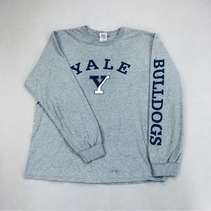 Yale Bulldogs Shirt Mens Large Long Sleeve Ivysport University Champ Collegecore